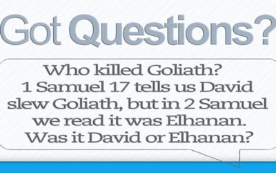 Did David or Elhanan kill Goliath?
