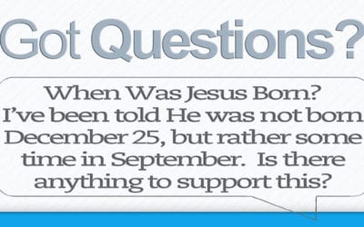 When was Jesus born? September?