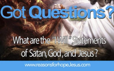 What are the  “I Will ” Statements of  Satan, God, and  Jesus?