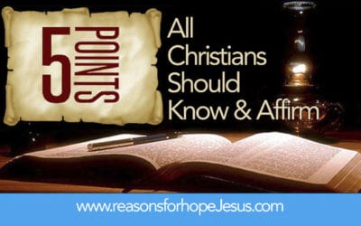 The Most Important Five Points for All Christians