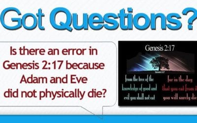 Is there an error in Genesis 2:17 because Adam & Eve did not physically die?