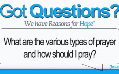 What are the various types of prayer?  How should I pray?