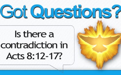 Is there a contradiction in Acts 8:12-17? (Simon the Sorcerer)