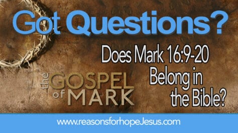 Does Mark 16 9 Belong In The Bible Reasons For Hope Jesus