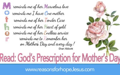 God’s Prescription for Mother’s Day
