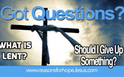 What is Lent?  Should I Give Up Something?