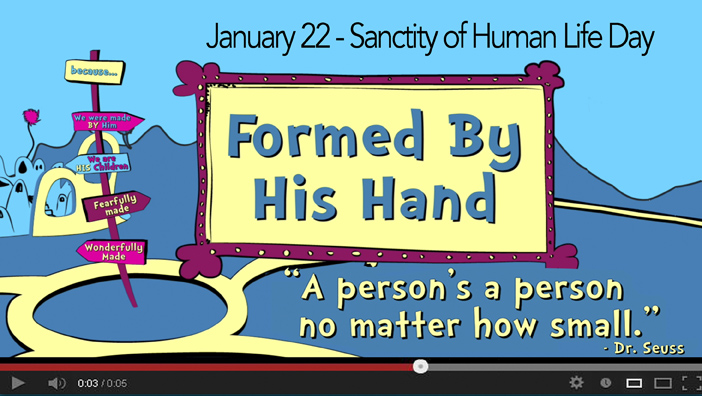 Formed by His Hand – Made for His Plan (Pro-life video)