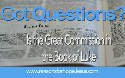 Is the Great Commission in the Book of Luke?