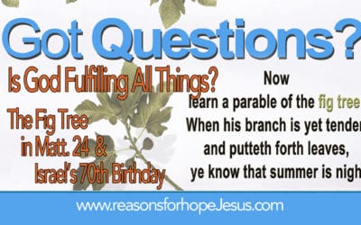 Is God Fulfilling All Things?  The Parable of the Fig Tree (Matt 24) and Israel’s 70th Birthday