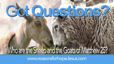 Who Are The Sheep And The Goats Of Matthew 25 Reasons For Hope Jesus