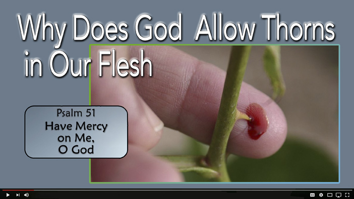 Why Does God Allow Thorns in Our Flesh?