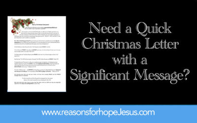 Need a Quick Christmas Letter with a Significant Message?