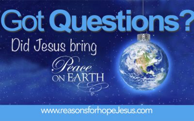 Did Jesus Bring Peace On Earth?